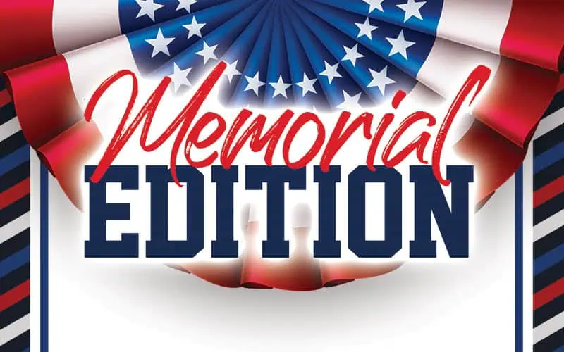 Commemorative Memorial Edition cover featuring patriotic ribbons and stars, honoring fallen heroes in the May 2026 issue of RMO World.